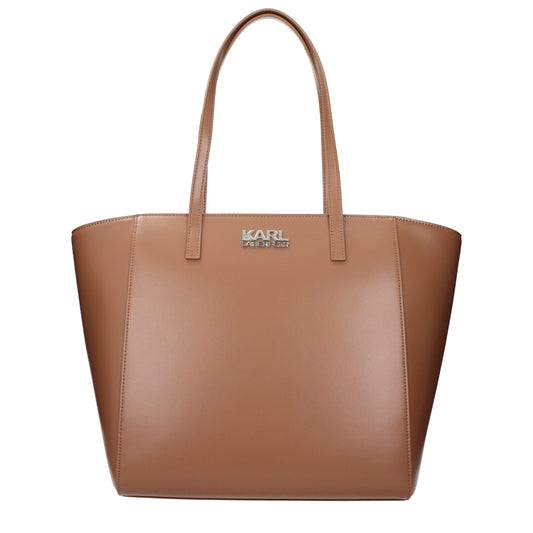 Karl Lagerfeld Brown Polyethylene Shoulder Bag Karl Lagerfeld