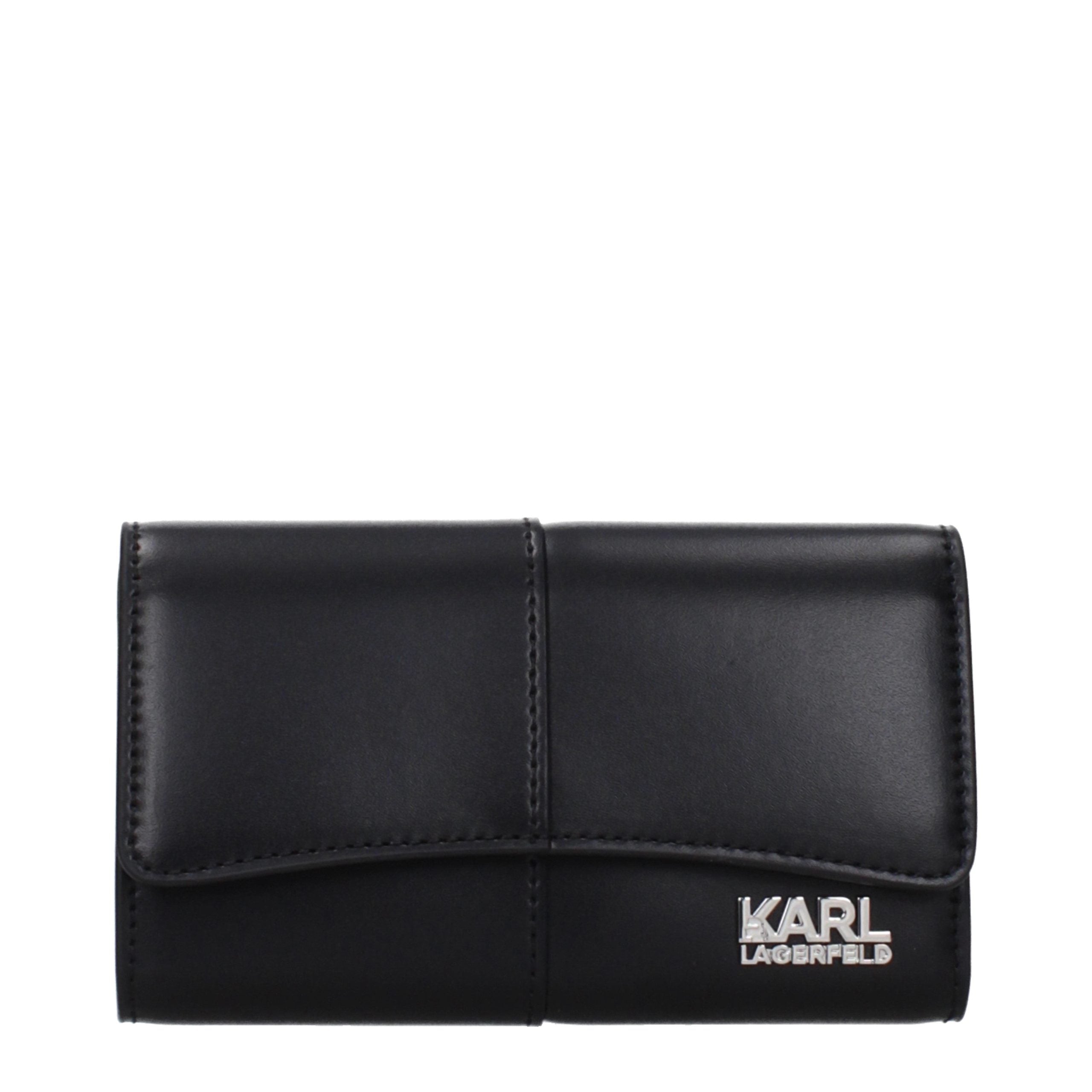 Karl Lagerfeld Black Polyethylene Wallet Karl Lagerfeld