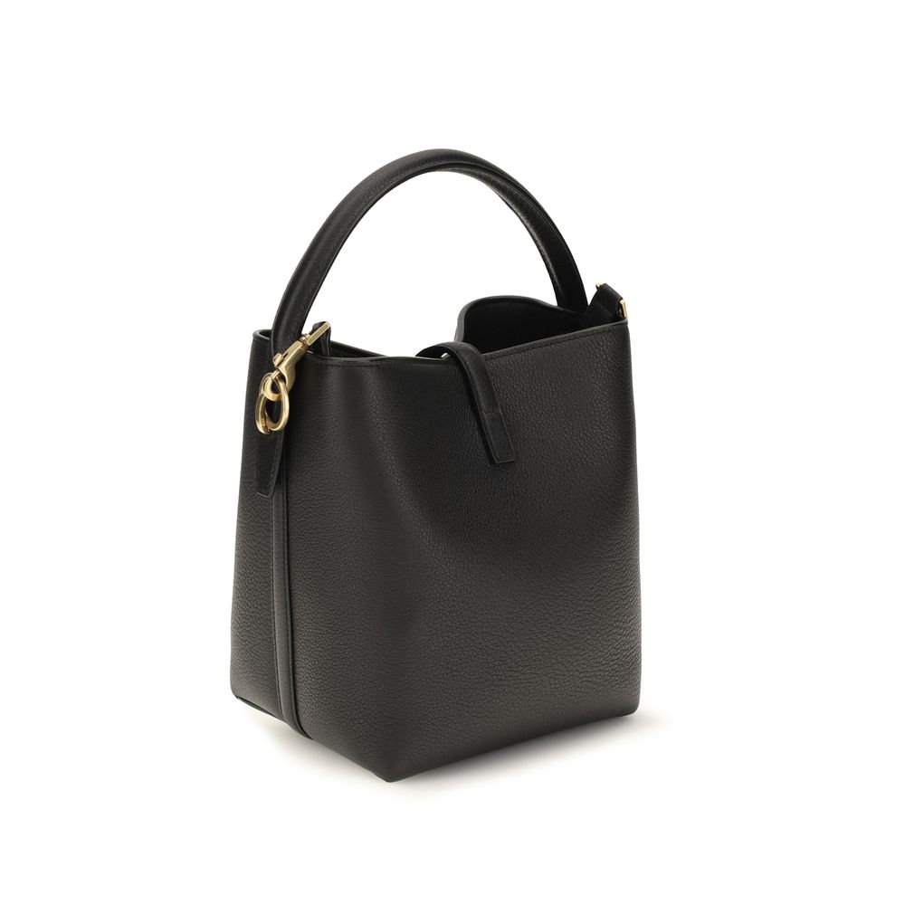 Saint Laurent Black Calf Leather Bos Taurus Shoulder Bag Saint Laurent