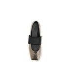 Givenchy Gold Calf Leather Bos Taurus Ballet Flats Givenchy