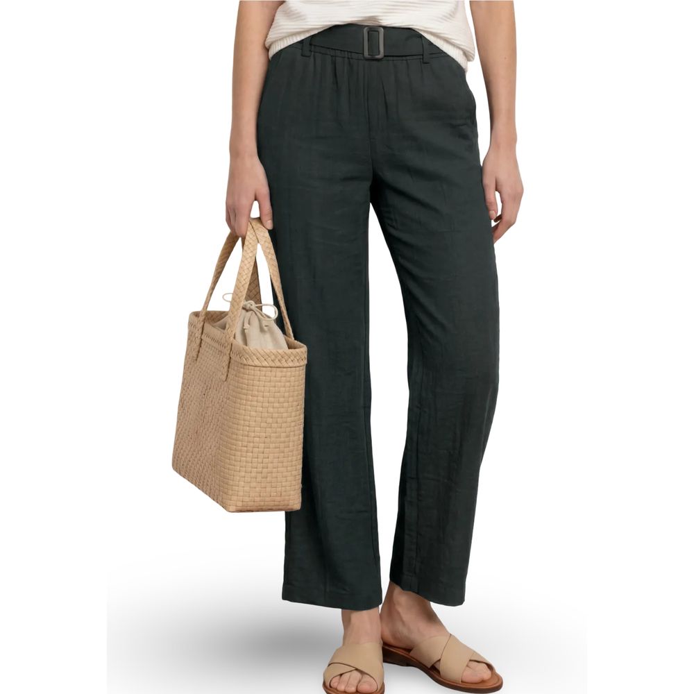 Street One Black Viscose Casual Pants Street One