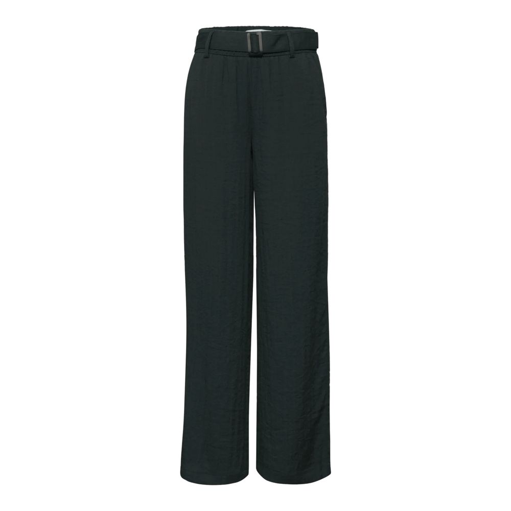 Street One Black Viscose Casual Pants Street One