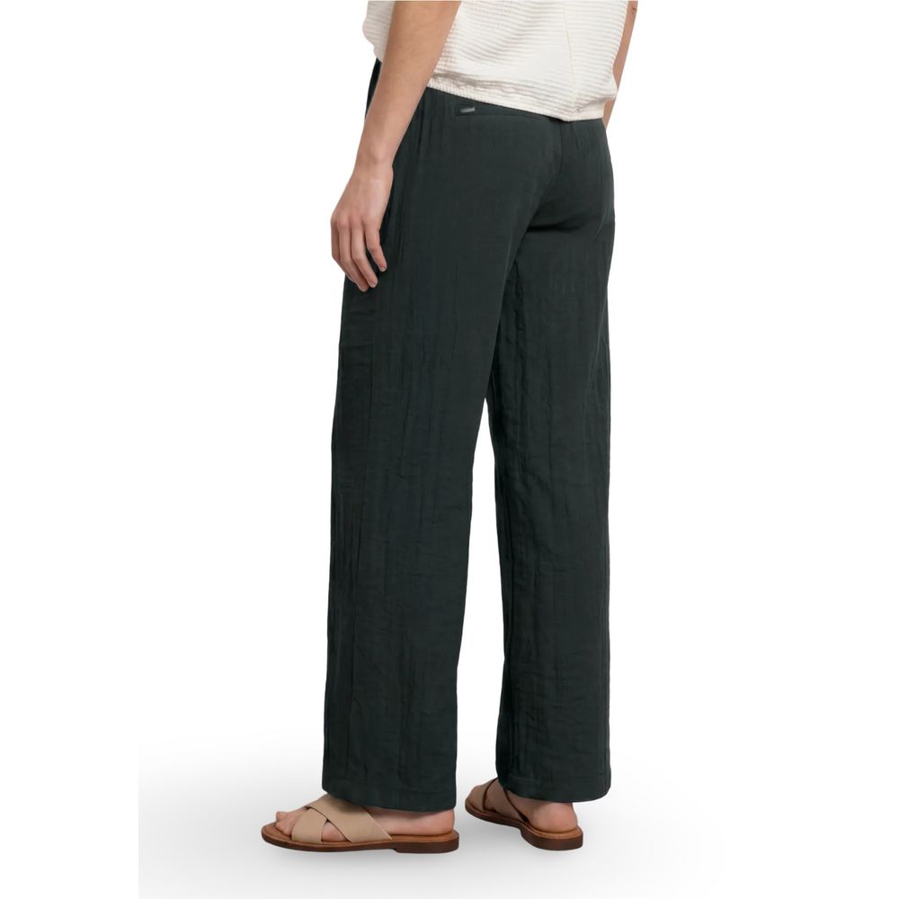 Street One Black Viscose Casual Pants Street One