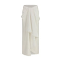 Givenchy White Wool Oves Aries Long Skirt Givenchy