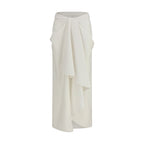 Givenchy White Wool Oves Aries Long Skirt Givenchy