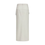 Givenchy White Wool Oves Aries Long Skirt Givenchy