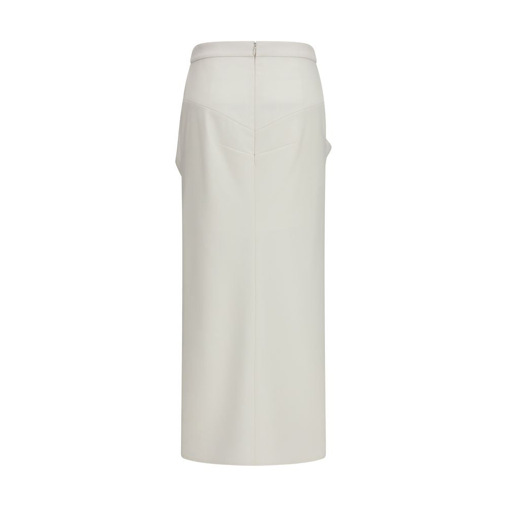 Givenchy White Wool Oves Aries Long Skirt Givenchy
