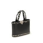 Valentino Garavani Black Calf Leather Bos Taurus Shoulder Bag