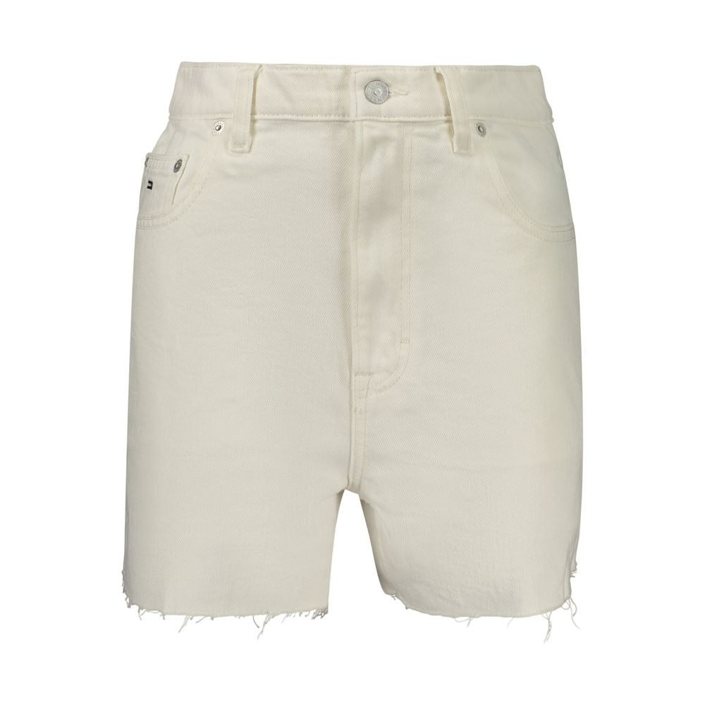 Tommy Hilfiger White Cotton Women Shorts Tommy Hilfiger