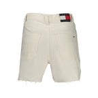 Tommy Hilfiger White Cotton Women Shorts Tommy Hilfiger