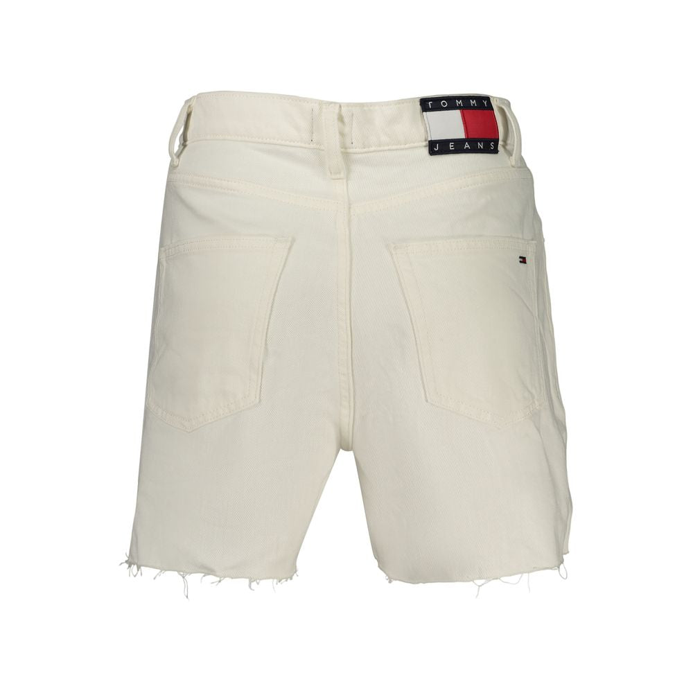 Tommy Hilfiger White Cotton Women Shorts Tommy Hilfiger