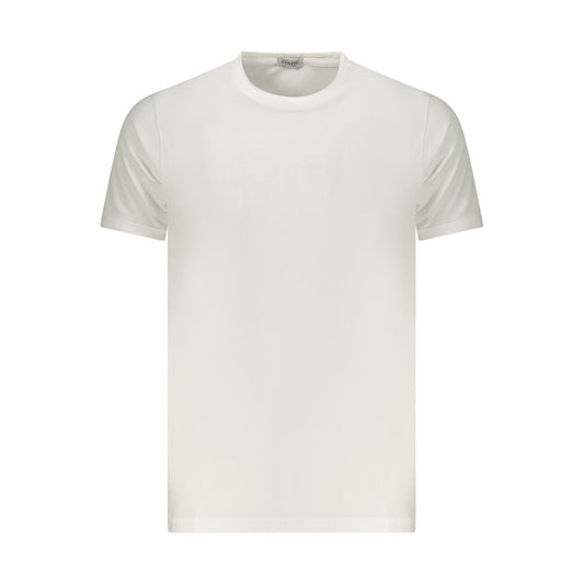 Coveri Moving White Cotton Men's T-Shirt Coveri Moving
