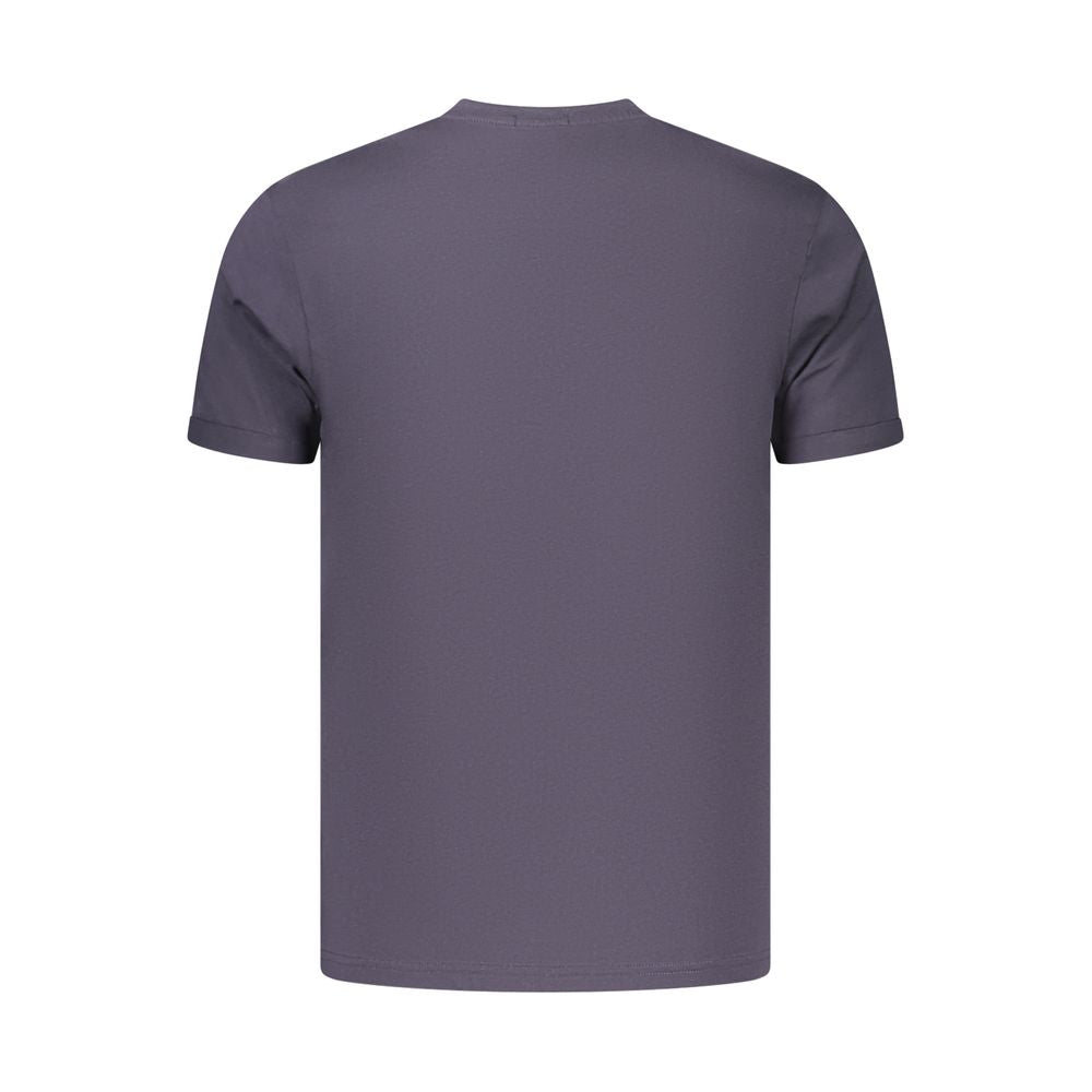 Coveri Moving Blue Cotton Men's T-Shirt Coveri Moving