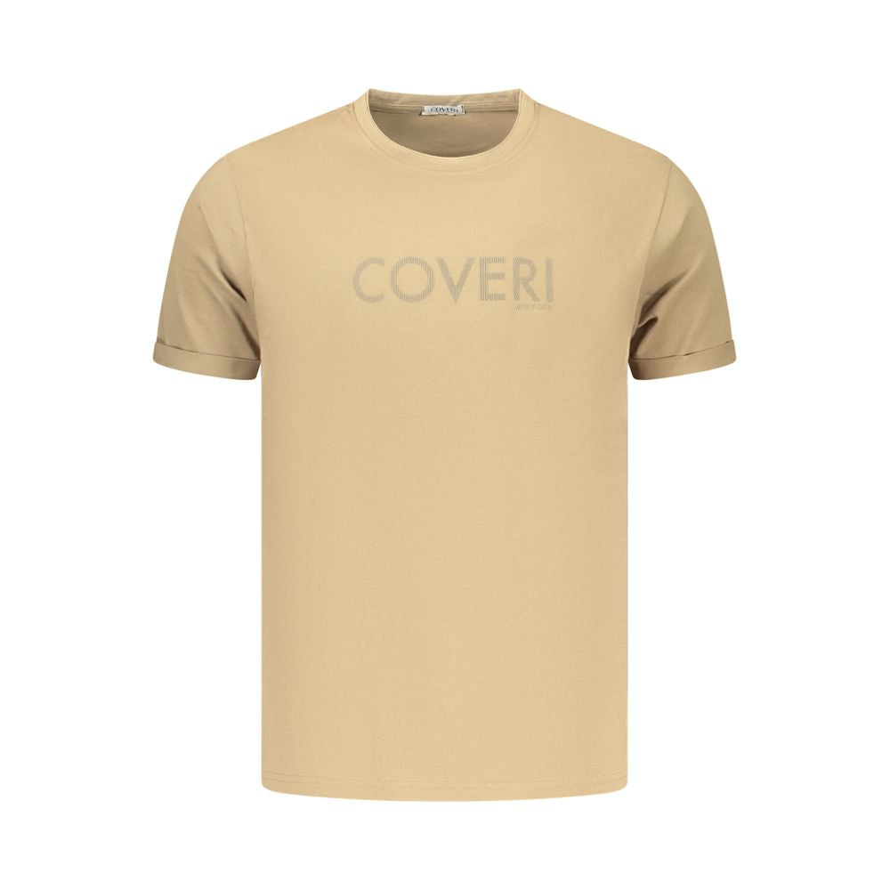 Coveri Moving Brown Cotton Men's Shirt Coveri Moving