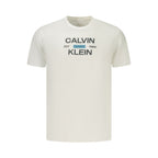 Calvin Klein White Cotton Men's T-Shirt Calvin Klein