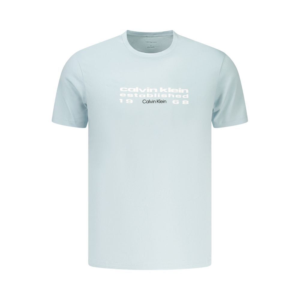 Calvin Klein Azzurro Cotton Men's T-Shirt Calvin Klein