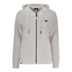 Norway 1963 Bianco cotton women's sweatshirt with crew neck and long sleeves, casual and comfortable fit.