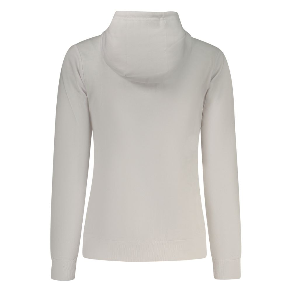 Norway 1963 Bianco cotton women's sweatshirt featuring a casual fit and classic design, displayed on a neutral background.