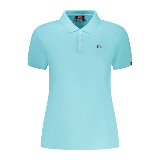 Norway 1963 Azzurro Cotton Womens Polo Norway 1963