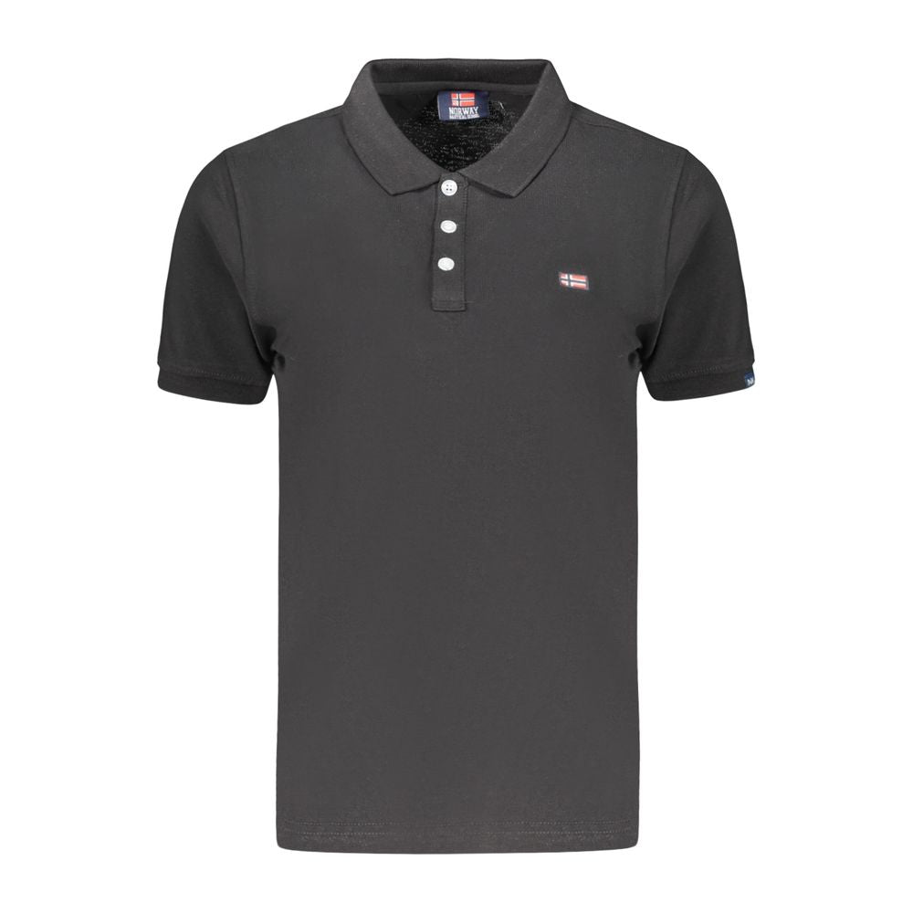 Norway 1963 Black Cotton Women's Polo Shirt Norway 1963