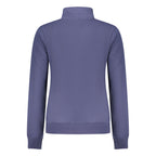 Blue cotton women's sweatshirt by Norway 1963 with a relaxed fit and minimalist design, featuring subtle branding.