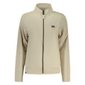 Beige cotton women's sweatshirt by Norway 1963, featuring a relaxed fit and casual style, shown on a plain background.