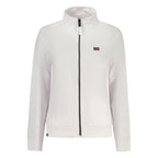Norway 1963 white cotton women's sweatshirt with a relaxed fit and crew neckline, casual and comfortable for everyday wear.