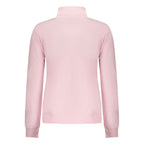 Pink cotton women's sweatshirt by Norway 1963 with a casual fit and soft fabric, featuring a simple neckline and long sleeves.
