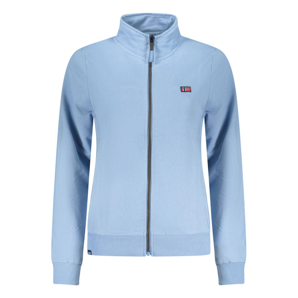 Norway 1963 Azzurro Cotone women's sweatshirt in light blue cotton, featuring a casual fit and soft fabric.