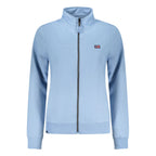 Norway 1963 Azzurro Cotone women's sweatshirt in light blue cotton, featuring a casual fit and soft fabric.