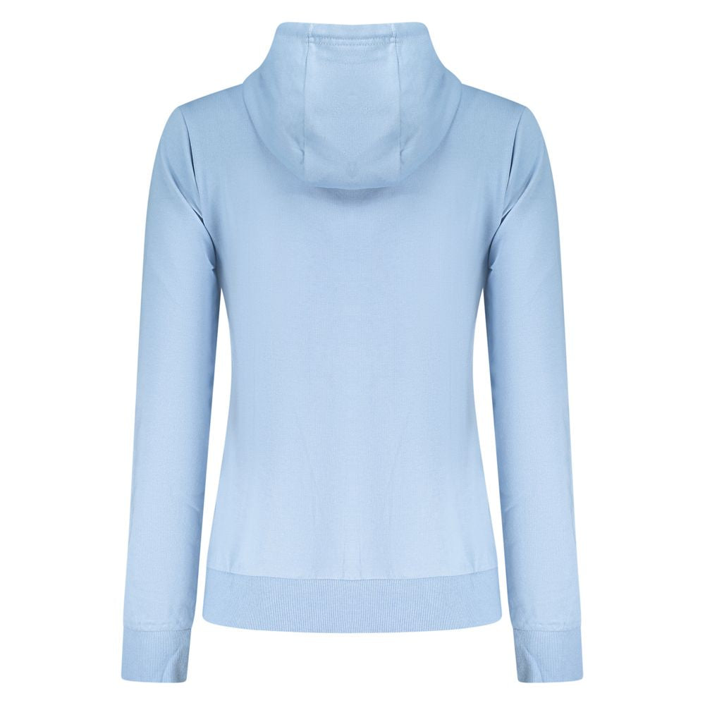 Norway 1963 Azzurro cotton women's hoodie with a relaxed fit and soft fabric, featuring a casual style and comfortable design.