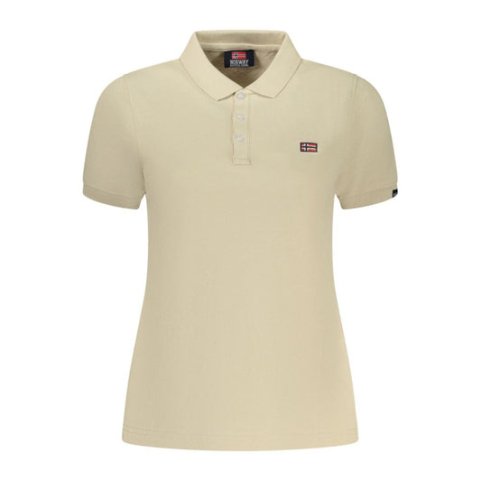 Norway 1963 Beige Cotton Womens Polo Norway 1963