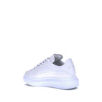 Alexander McQueen White Calf Leather Bos Taurus Platform Sneakers