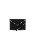 Valentino Garavani Black Calf Leather Bos Taurus Wallet