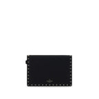 Valentino Garavani Black Calf Leather Bos Taurus Wallet