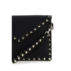 Valentino Garavani Black Calf Leather Bos Taurus Wallet