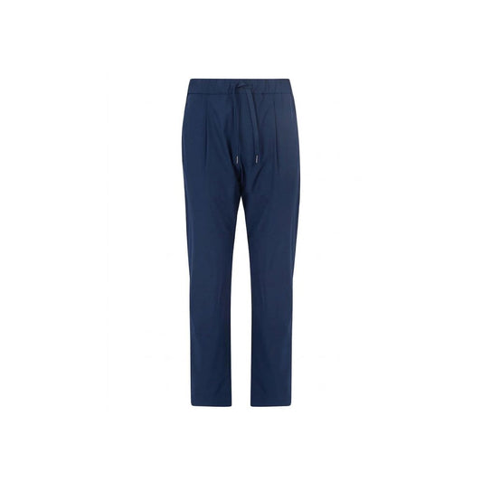 Herno Blue Elastane Casual Pants
