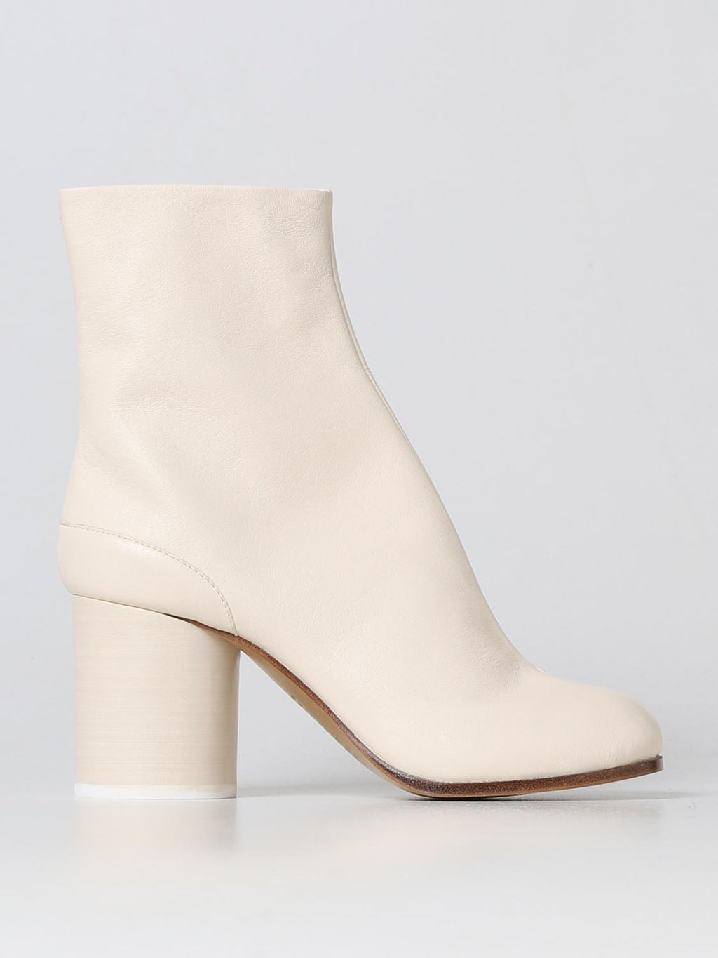 Maison Margiela White Leather Ankle Boots Maison Margiela
