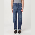 Brunello Cucinelli Blue Denim Straight-Leg Jeans Brunello Cucinelli