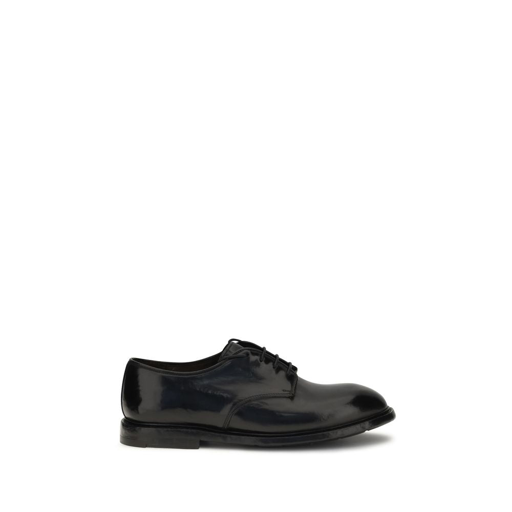 Premiata Black Calf Leather Bos Taurus Oxfords And Derbies Premiata