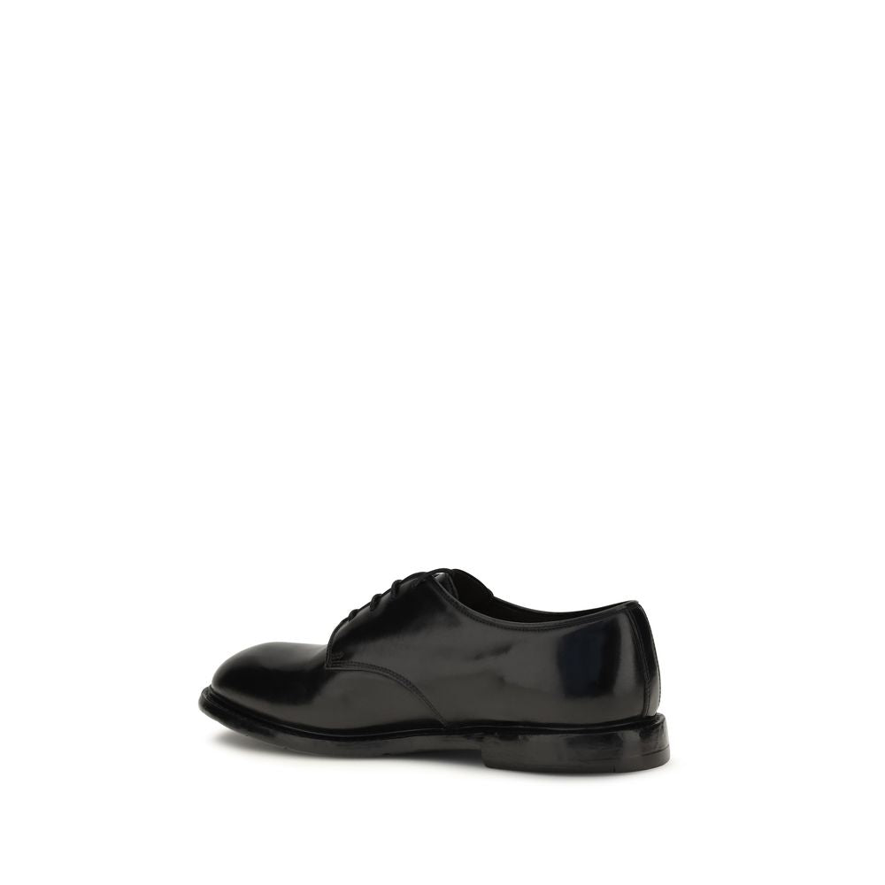 Premiata Black Calf Leather Bos Taurus Oxfords And Derbies Premiata