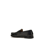 Premiata Black Calf Leather Bos Taurus Slip-On Loafers