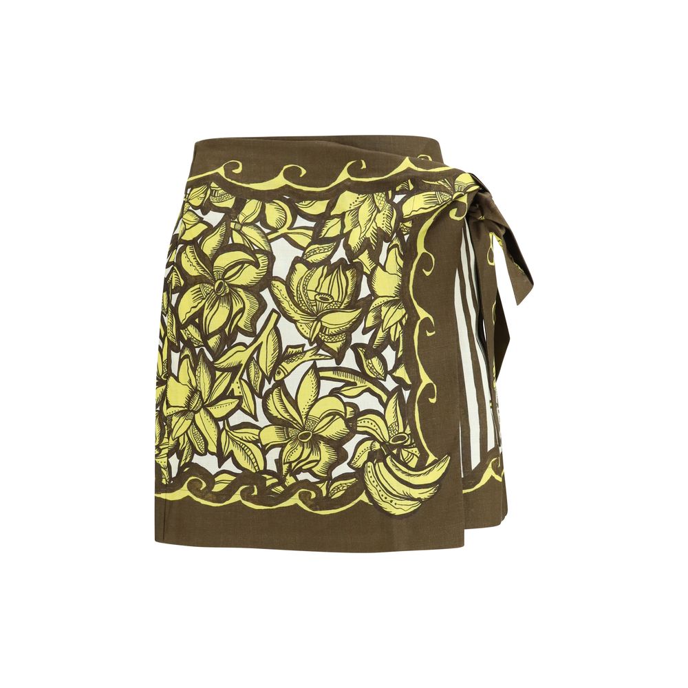 Alemais Multicolor Hemp Mini Skirt Alemais