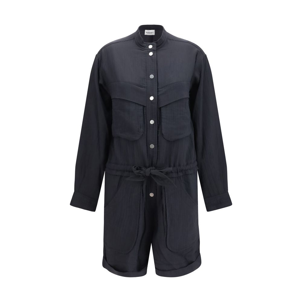 Marant Etoile Black Viscose Jumpsuit Marant Etoile