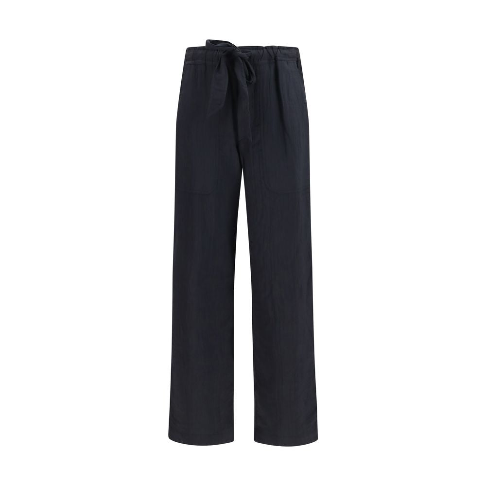 Marant Etoile Black Viscose Casual Pants Marant Etoile