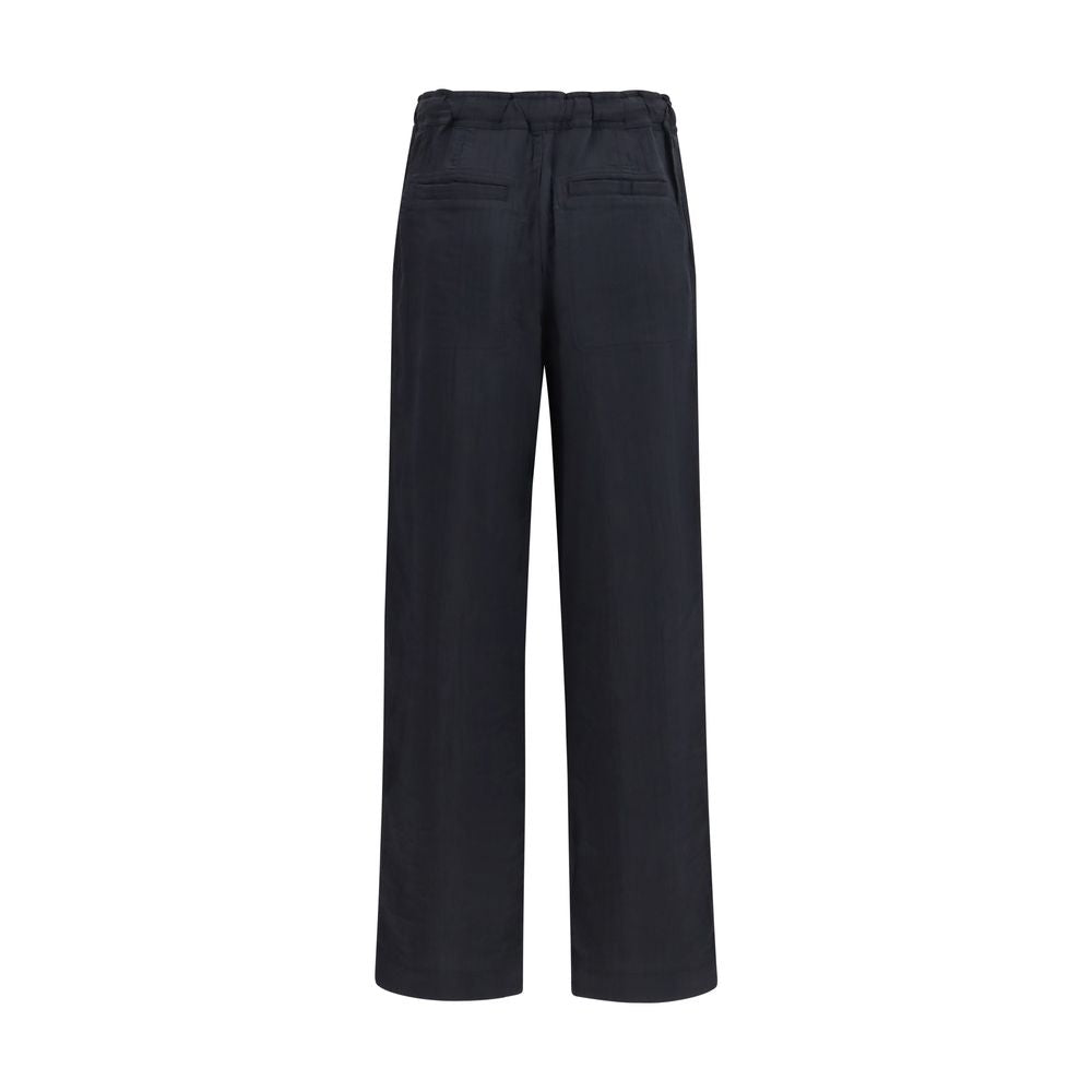 Marant Etoile Black Viscose Casual Pants Marant Etoile