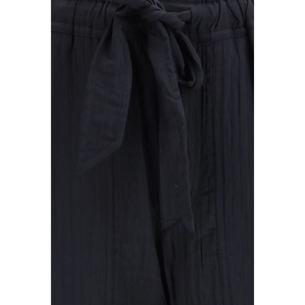 Marant Etoile Black Viscose Casual Pants Marant Etoile