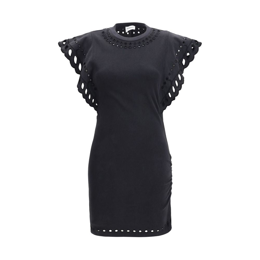 Marant Etoile Black Cotton Casual Dress Marant Etoile