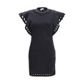Marant Etoile Black Cotton Casual Dress Marant Etoile