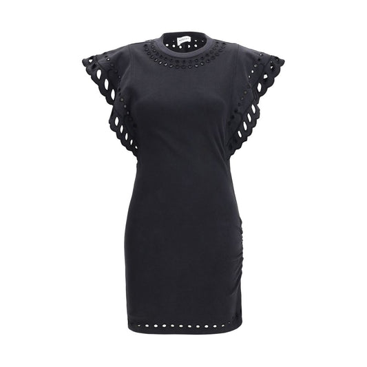 Marant Etoile Black Cotton Casual Dress Marant Etoile